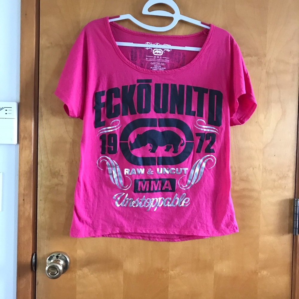 ECKO UNLTD Pink Graphic Tee